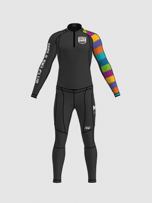 Podiumwear Unisex Gold Two-Piece Race Suit