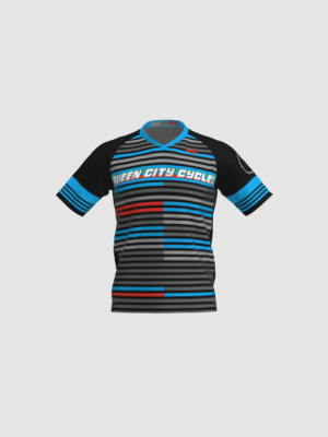 Podiumwear Men's Silver Short Sleeve MTB Jersey