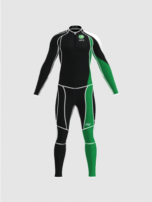 Podiumwear Women's Gold Two-Piece Race Suit