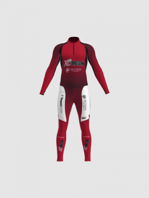 Podiumwear Unisex Gold Two-Piece Race Suit