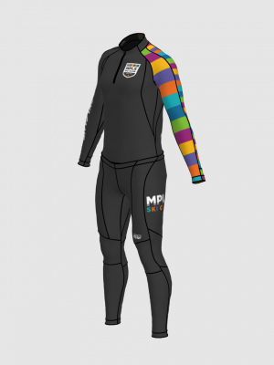 Podiumwear Unisex Gold Two-Piece Race Suit