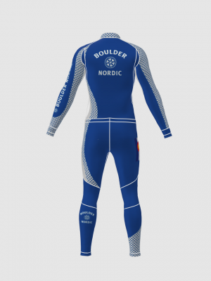 Podiumwear Unisex Gold Two-Piece Race Suit
