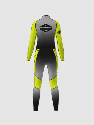 Podiumwear Women's Gold Two-Piece Race Suit