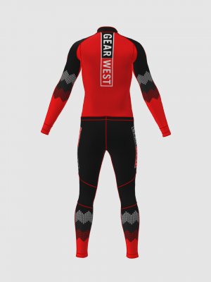 Podiumwear Unisex Gold Two-Piece Race Suit