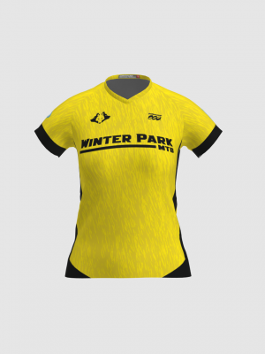 Podiumwear Women's Silver Short Sleeve MTB Jersey - NEW FABRIC 2025!