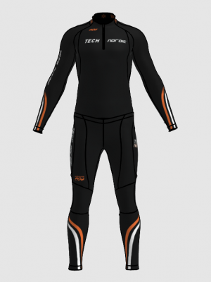 Podiumwear Unisex Gold Two-Piece Race Suit