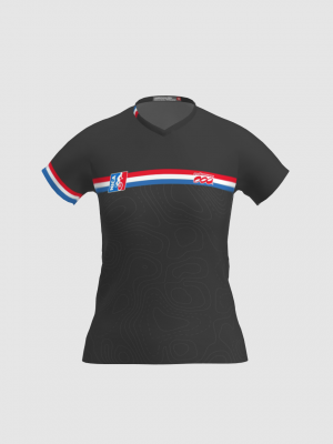 Podiumwear Women's Silver Short Sleeve MTB Jersey - NEW FABRIC 2025!