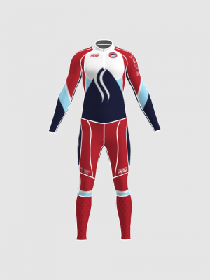 Podiumwear Unisex Gold Two-Piece Race Suit