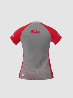 Podiumwear Women's Silver Short Sleeve MTB Jersey - NEW FABRIC 2025!