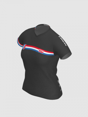 Podiumwear Women's Silver Short Sleeve MTB Jersey - NEW FABRIC 2025!
