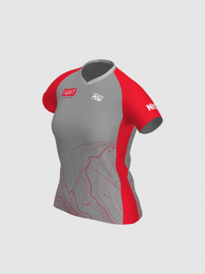 Podiumwear Women's Silver Short Sleeve MTB Jersey