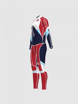 Podiumwear Unisex Gold Two-Piece Race Suit