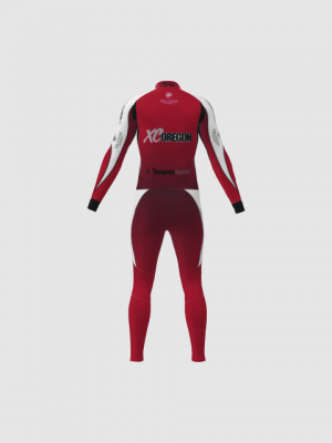 Podiumwear Unisex Gold Two-Piece Race Suit