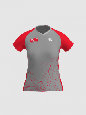 Podiumwear Women's Silver Short Sleeve MTB Jersey - NEW FABRIC 2025!