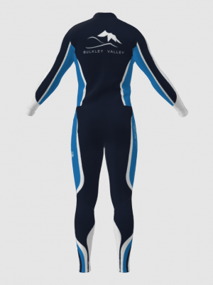 Podiumwear Unisex Silver Two-Piece Race Suit