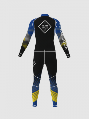 Podiumwear Unisex Gold Two-Piece Race Suit