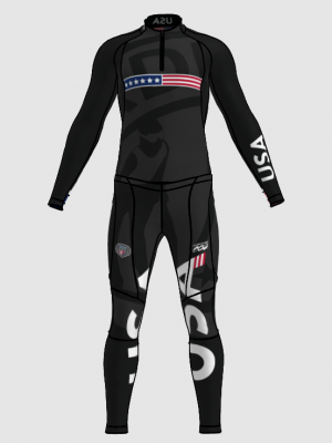 Podiumwear Unisex Gold Two-Piece Race Suit