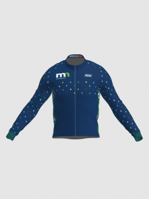 Podiumwear Men's Gold Merino Wool Long Sleeve Jersey