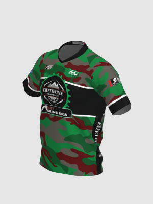 Podiumwear Men's Silver Short Sleeve MTB Jersey - New Fabric 2025!