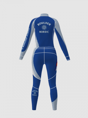 Podiumwear Women's Gold Two-Piece Race Suit