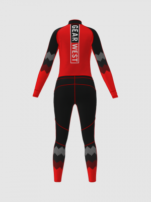 Podiumwear Women's Gold Two-Piece Race Suit