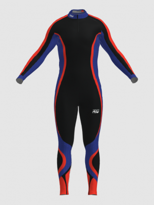 Podiumwear Unisex Silver Two-Piece Race Suit