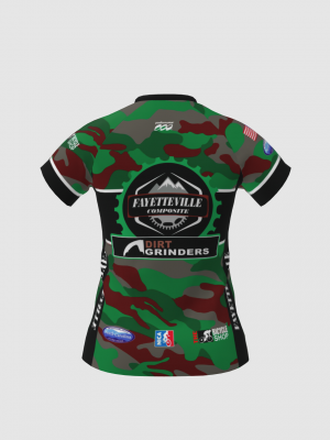 Podiumwear Women's Silver Short Sleeve MTB Jersey - NEW FABRIC 2025!