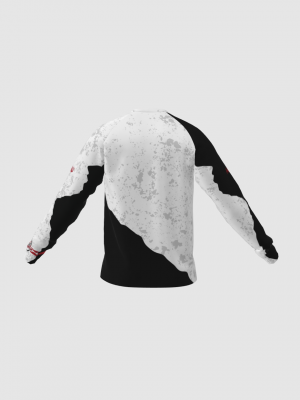 Podiumwear Unisex Silver Long Sleeve Tech Tee - New Fabric 2025!