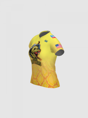 Podiumwear Women's Silver Short Sleeve MTB Jersey - NEW FABRIC 2025!