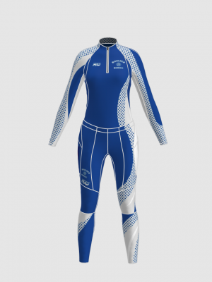 Podiumwear Women's Gold Two-Piece Race Suit