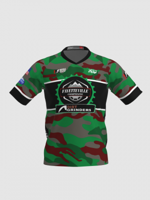 Podiumwear Men's Silver Short Sleeve MTB Jersey - New Fabric 2025!
