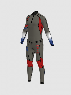 Podiumwear Unisex Gold Two-Piece Race Suit