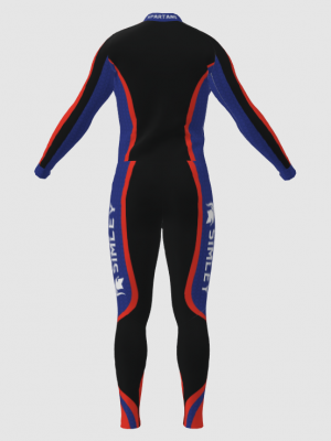 Podiumwear Unisex Silver Two-Piece Race Suit