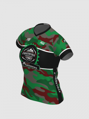 Podiumwear Women's Silver Short Sleeve MTB Jersey - NEW FABRIC 2025!