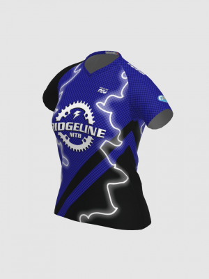 Podiumwear Women's Silver Short Sleeve MTB Jersey - NEW FABRIC 2025!
