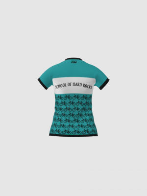 Podiumwear Women's Silver Short Sleeve MTB Jersey - NEW FABRIC 2025!