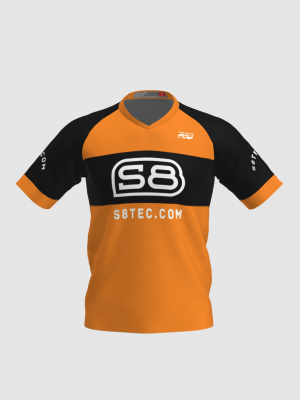 Podiumwear Men's Silver Short Sleeve MTB Jersey - New Fabric 2025!