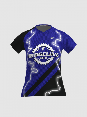 Podiumwear Women's Silver Short Sleeve MTB Jersey - NEW FABRIC 2025!