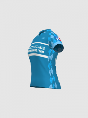 Podiumwear Women's Silver Short Sleeve MTB Jersey - NEW FABRIC 2025!
