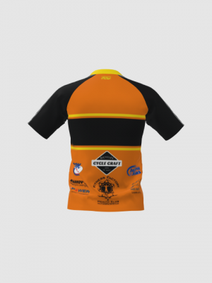 Podiumwear Men's Silver Short Sleeve MTB Jersey - New Fabric 2025!