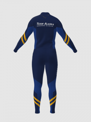 Podiumwear Unisex Silver Two-Piece Race Suit