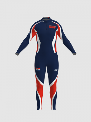 Podiumwear Unisex Silver Two-Piece Race Suit