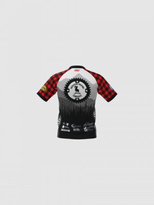 Podiumwear Men's Silver Short Sleeve MTB Jersey - New Fabric 2025!