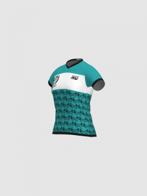 Podiumwear Women's Silver Short Sleeve MTB Jersey - NEW FABRIC 2025!