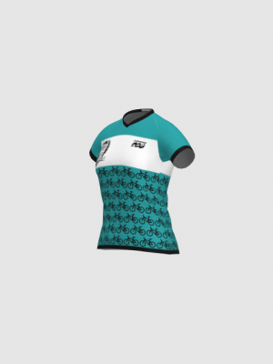 Podiumwear Women's Silver Short Sleeve MTB Jersey