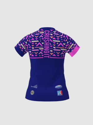Podiumwear Women's Silver Short Sleeve MTB Jersey - NEW FABRIC 2025!