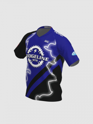 Podiumwear Men's Silver Short Sleeve MTB Jersey - New Fabric 2025!