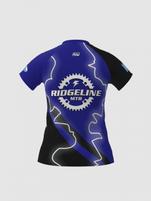Podiumwear Women's Silver Short Sleeve MTB Jersey - NEW FABRIC 2025!