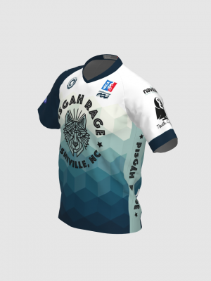 Podiumwear Men's Silver Short Sleeve MTB Jersey - New Fabric 2025!