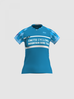 Podiumwear Women's Silver Short Sleeve MTB Jersey - NEW FABRIC 2025!